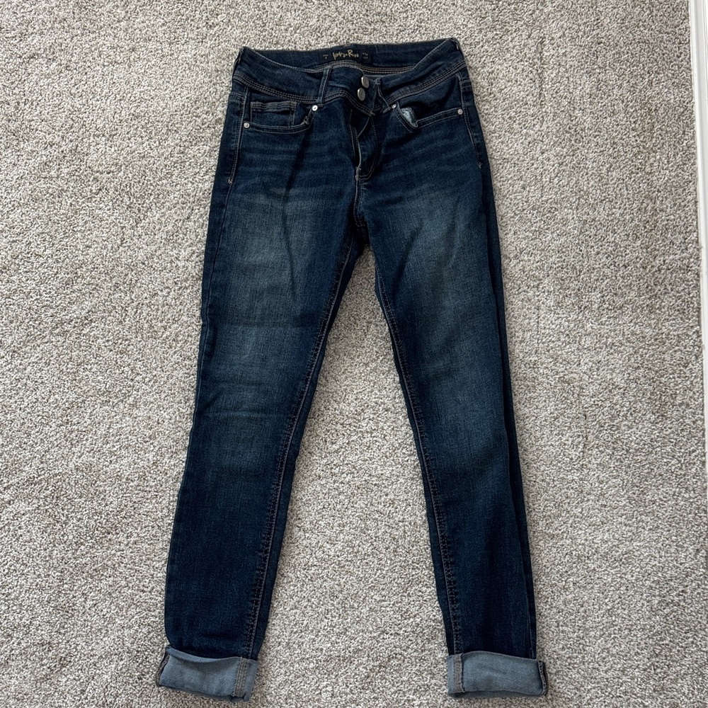 Indigo Rein Dark Wash Ankle Jeans